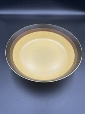 Vintage Apache Gold Stoneware Bowl – Arrowstone by Kasuga Japan – 9.5” Wide